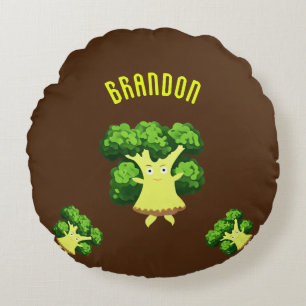 Coussins Ronds Brocoli mou