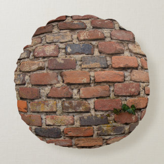 Coussins Ronds Brown brick wall