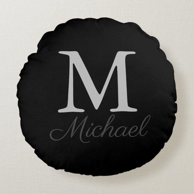 Coussins Ronds Brume de lumière monographique (Devant)