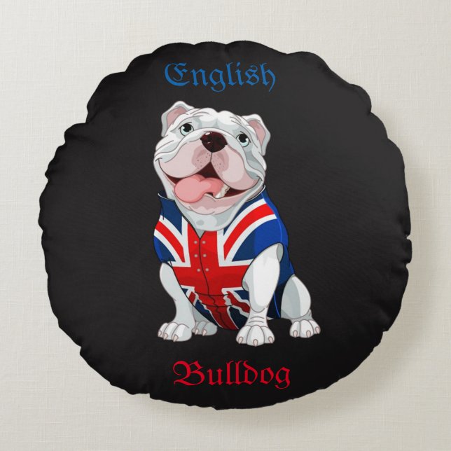 Coussins Ronds Bulldog anglais (Devant)