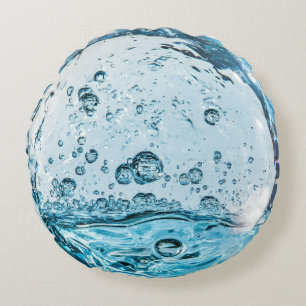 Coussins Ronds Bulle d'eau cristalline