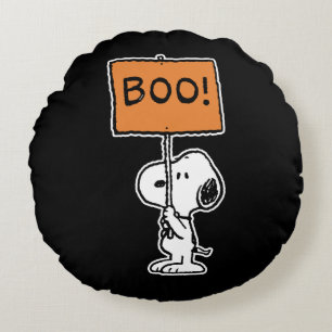 Coussins Ronds cacahuètes   Snoopy Boo !