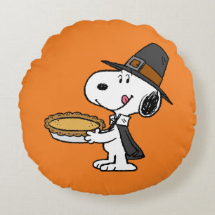 Coussins Ronds cacahuètes Snoopy Pilgrim