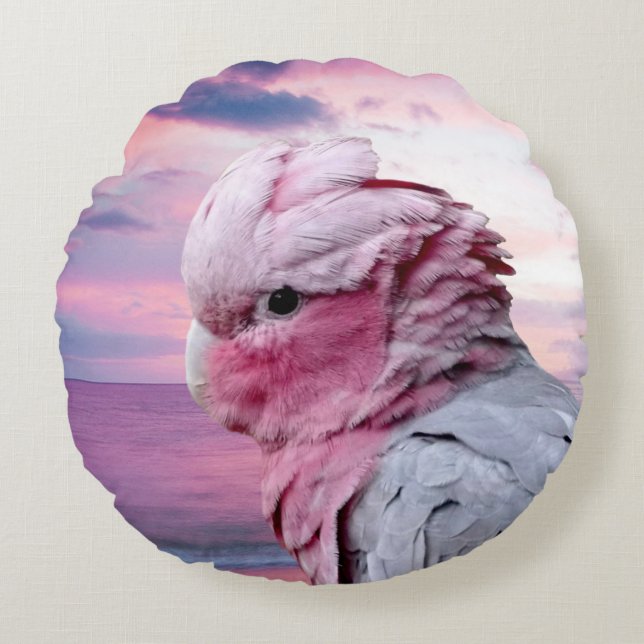 Coussins Ronds Cacatoès de Galah (Devant)