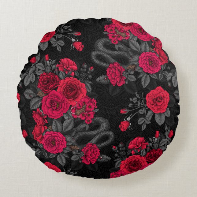 Coussins Ronds Caché en rose (Devant)