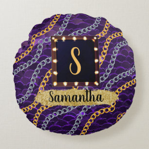 Coussins Ronds Cadeau Anniversaire customisé Pour Femme, Ami, Soe