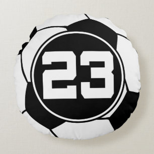 Coussins Ronds Cadeau de boule de sports du numéro 23 de
