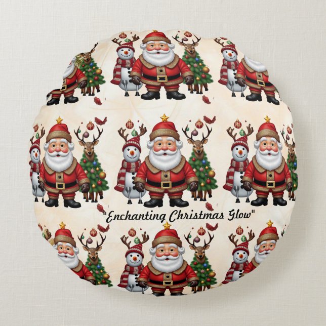 Coussins Ronds "Cadeau de cerf" (Devant)