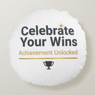 Coussins Ronds Cadeau de réussite motivant