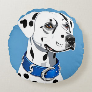 Coussins Ronds Cadeau élégant pour amateur de chien dalmatien con