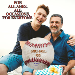 Coussins Ronds Cadeau oreiller de baseball vintage personnalisé p