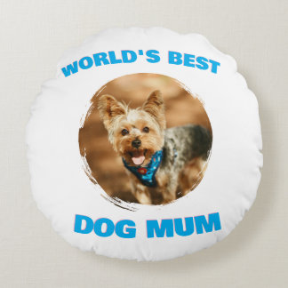 Coussins Ronds Cadeau personnalisé minimal meilleur maman papa ch