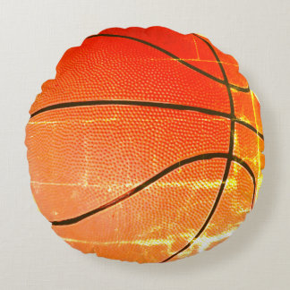 Coussins Ronds Cadeau vintage de basket-ball