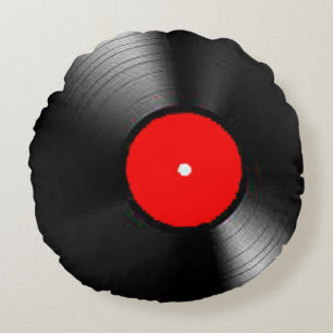 Coussins Ronds Cadeaux et produits de "disque vinyle"