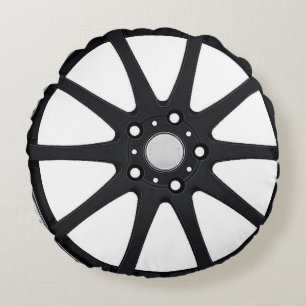 Coussins Ronds Cadeaux et produits "de roue d'alliage"