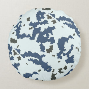 Coussins Ronds Camouflage d'hiver