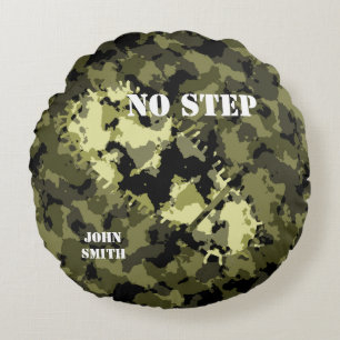 Coussins Ronds Camouflage Peint À L'Armée