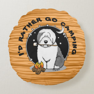 Coussins Ronds Camper de randonneur Vieux anglais Chien de chien 