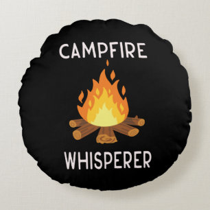 Coussins Ronds Camping - Whisperer de feu de camp