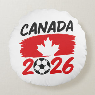 Coussins Ronds Canada 2026 Design pour Supporter de Football avec