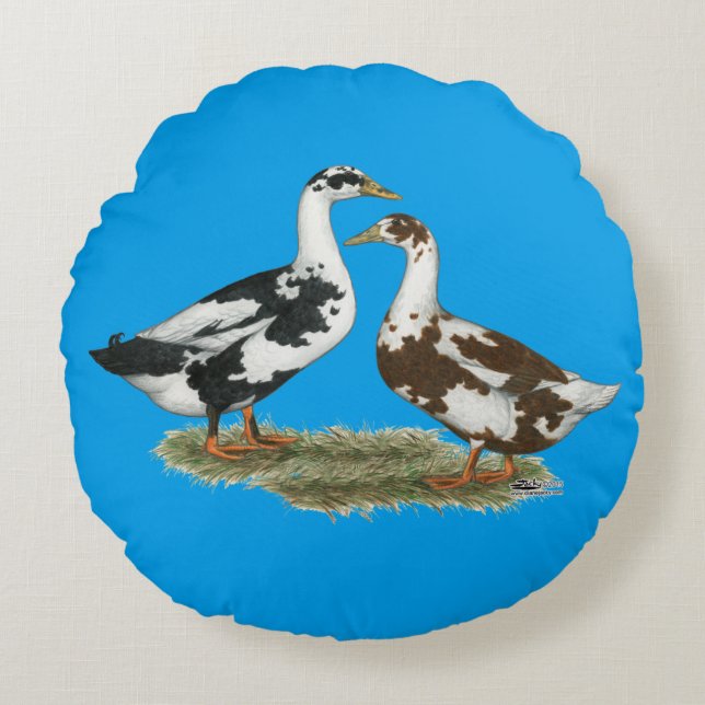 Coussins Ronds Canards Ancona Pair (Devant)