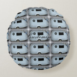 Coussins Ronds Caravane en teardrop simplifiée roulette gypsy
