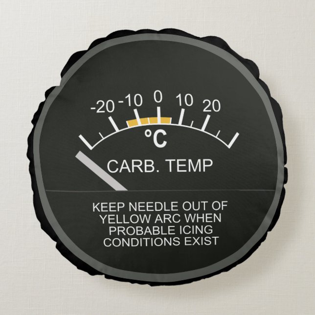 Coussins Ronds Carburateur de bord Gage de la température de l'ai (Devant)