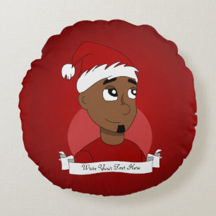 Coussins Ronds Caricature de Noël