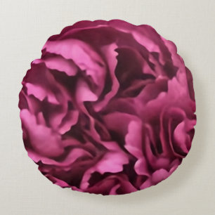 Coussins Ronds Carnation rose