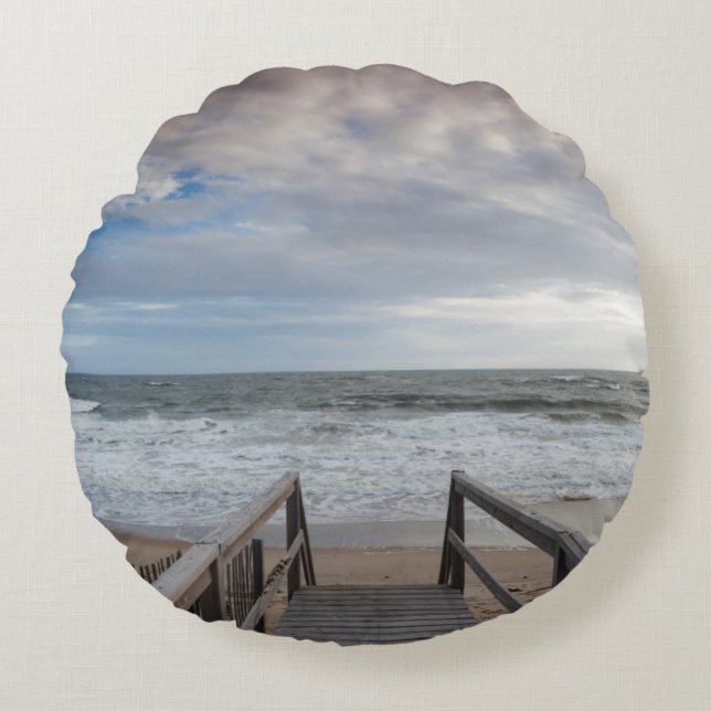 Coussins Ronds Caroline du Nord, Outer Banks National Seashore 1 (Devant)