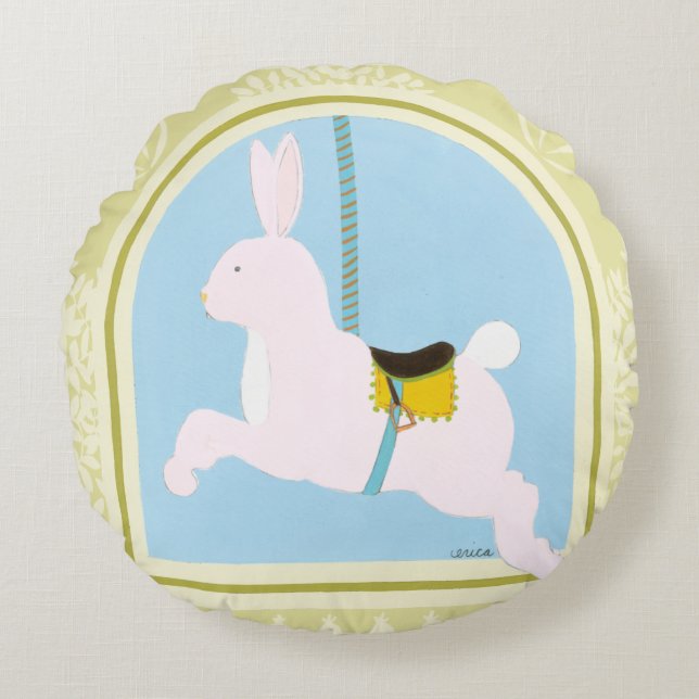 Coussins Ronds Carousel Rabat par Juin Erica Vess (Devant)