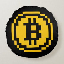 Carreau rond à 8 bits du logo | de Bitcoin BTC