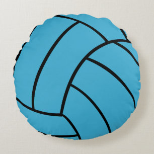 Coussins Ronds Carreau rond de volleyball de turquoise