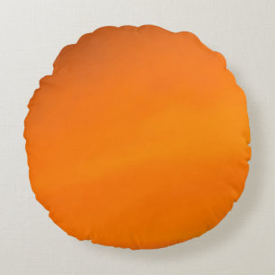 Coussins Ronds Carreau rond orange de coucher du soleil (16")