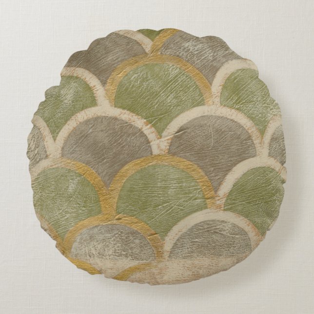 Coussins Ronds Carrelage de pierre design par Chariklia Zarris (Devant)