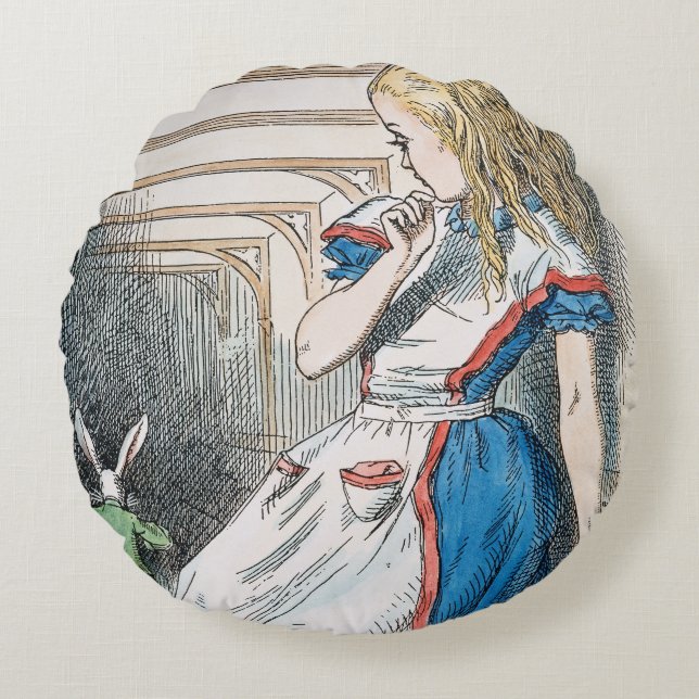 Coussins Ronds Carroll : Alice, 1865 (Devant)