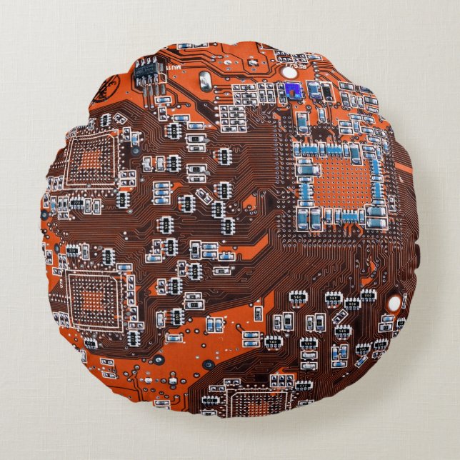 Coussins Ronds Carte circuit imprimé circuit orange PCB (Devant)