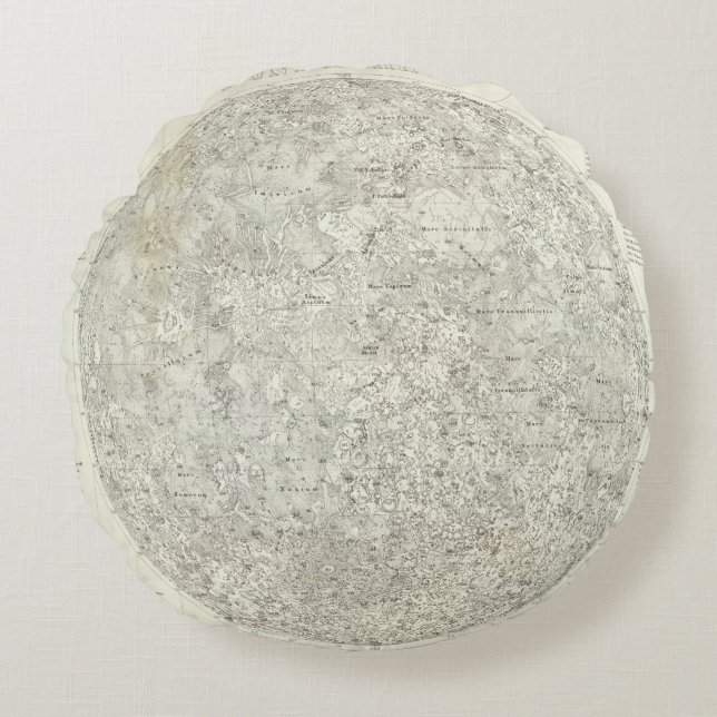 Coussins Ronds Carte de lune (Devant)