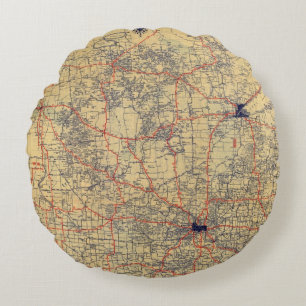 Coussins Ronds Carte de norme du Minnesota