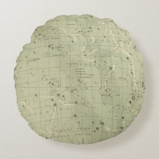 Coussins Ronds Carte d'étoile 2 (Devant)