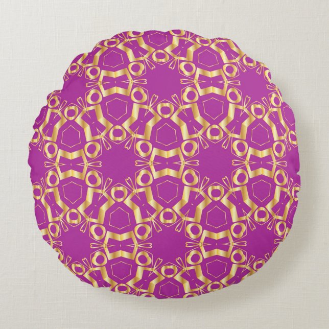 Coussins Ronds Carte, Invitation, design de couverture, fond d'ar (Devant)