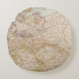 Coussins Ronds Carte politique de l'Allemagne