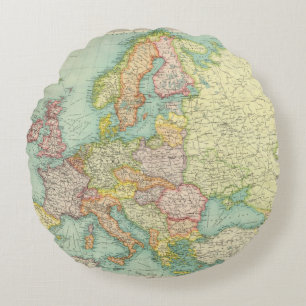Coussins Ronds Carte politique de l'Europe