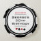 Casino Poker Chip noir et blanc Anniversaire