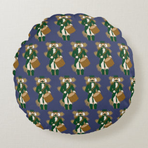 Coussins Ronds Casse-Noisette Bleu Marine