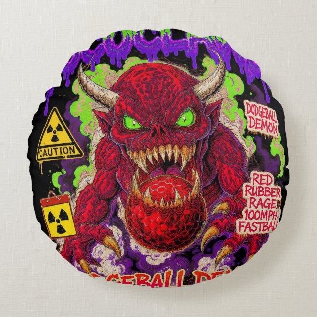 Coussins Ronds Casse nucléaire - Apocalypse fromage Snack mutant (Devant)