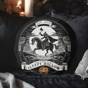 Coussins Ronds Cavalier sans tête Sleepy Hollow Halloween