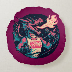 Coussins Ronds Ce dragon crache le feu
