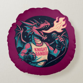 Coussins Ronds Ce dragon crache le feu