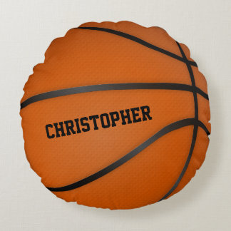 Coussins Ronds Cercle de basket-ball personnalisé